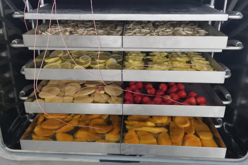 Frutas Antes de la Liofilización