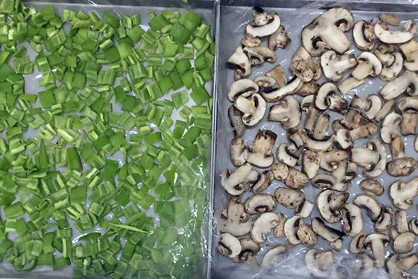 Freeze Drying Vegetables